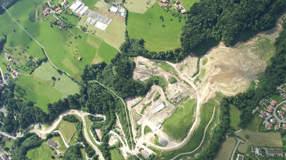 Luftaufnahme Deponie T&uuml;fentobel